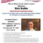 Rick Weible Hand Count Training Seminar